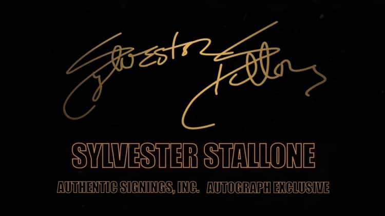 Authentic Signings Inc. Sylvester Stallone Private Signing