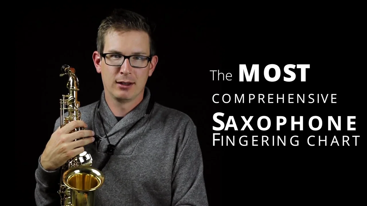 Saxophone Fingering chart introduction