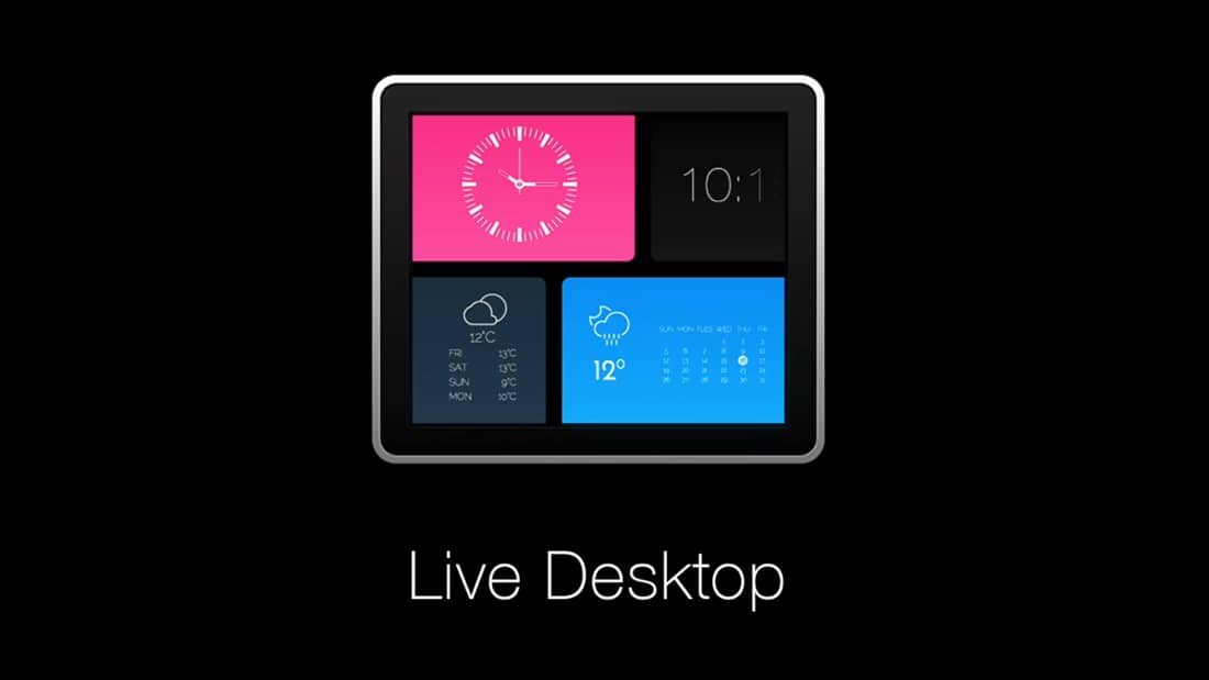 デスクトップ背景に時計やカレンダー 週間天気 バッテリー情報 Webサイトなどを表示できるmac用ユーティリティアプリ Live Desktop が無料セール中 pl Ch