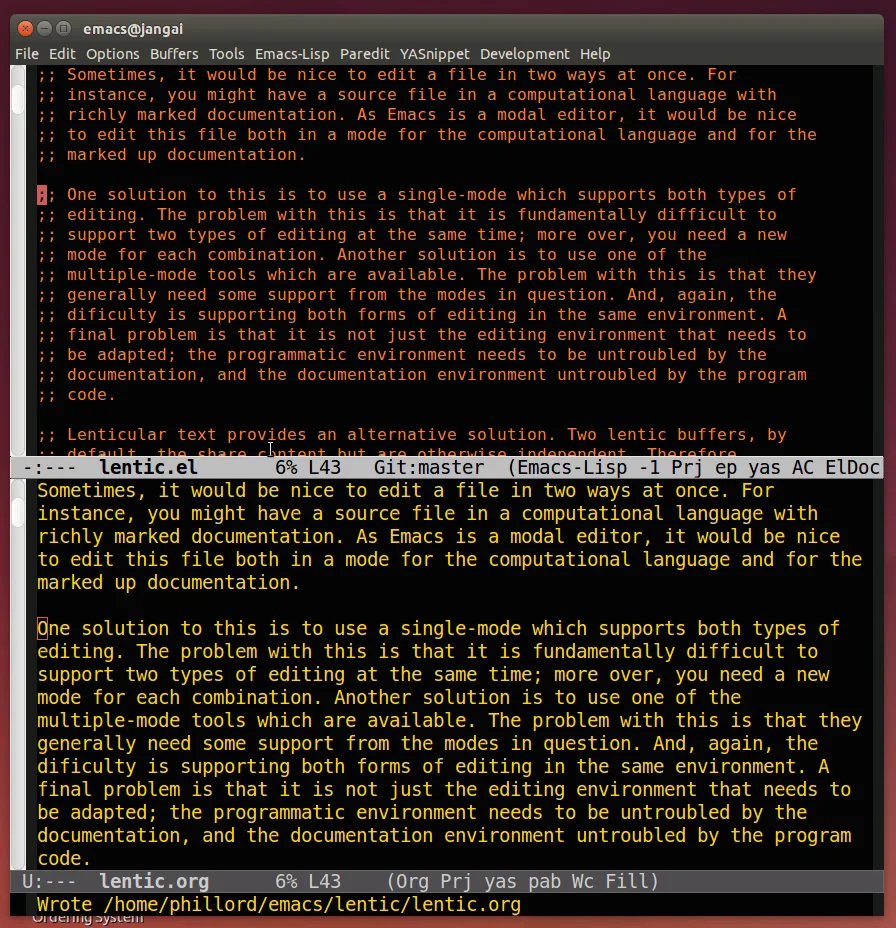 Lenticular Text for Emacs Source