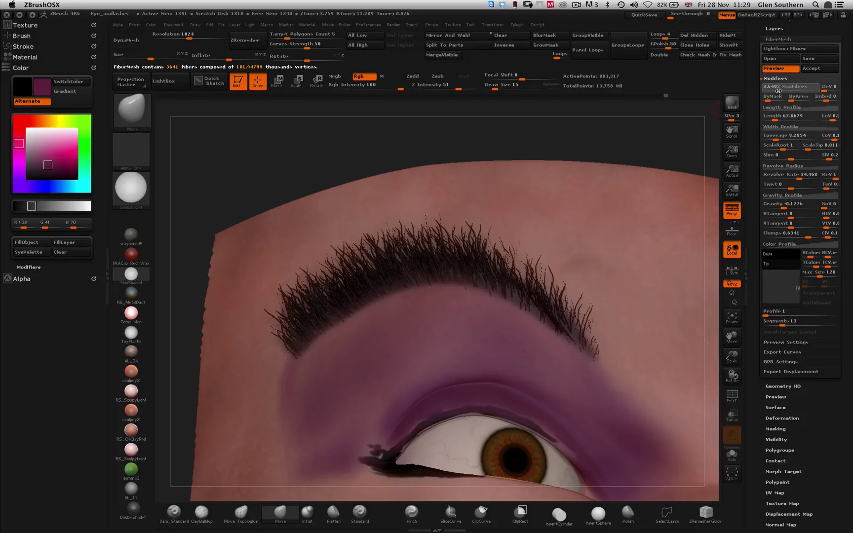 ZBrush eyebrow tutorial by Glen Southern on Vimeo