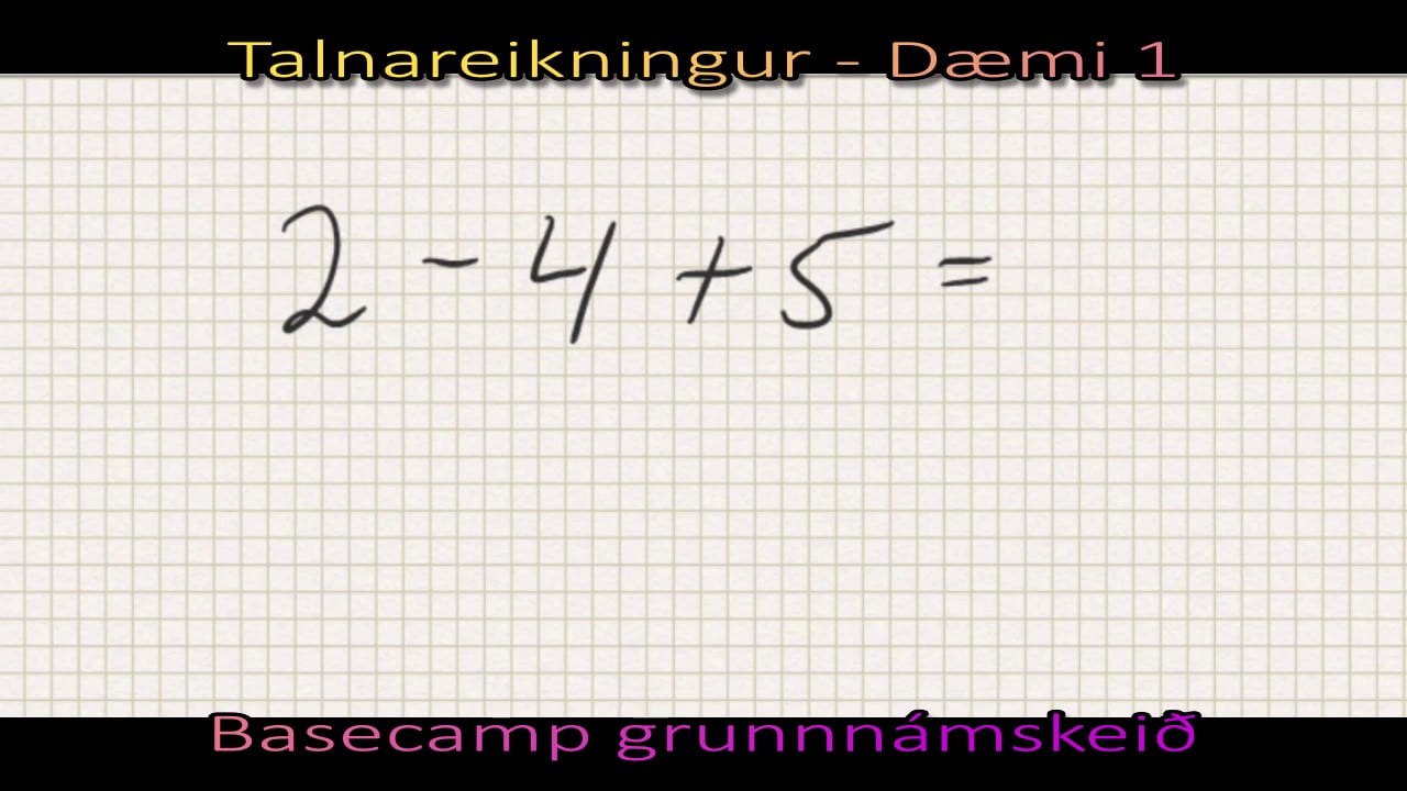 Dæmi 01
