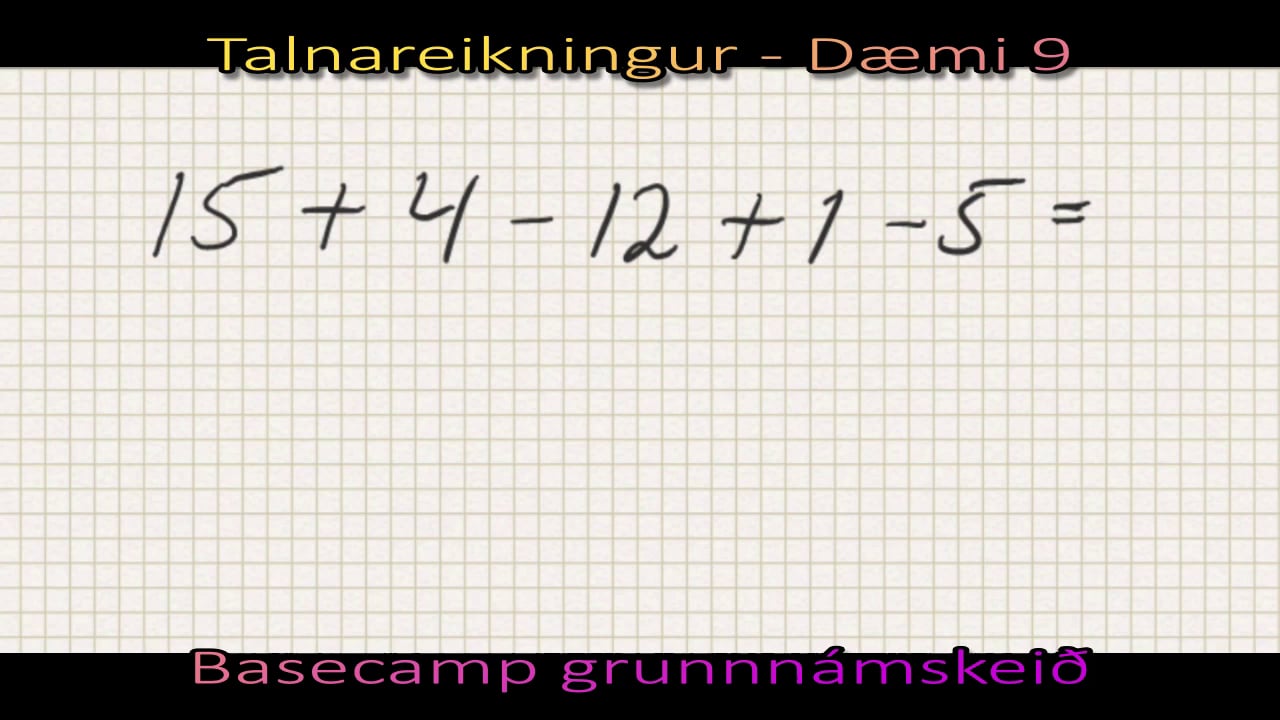 Dæmi 09