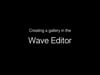Wave Editor: Gallery