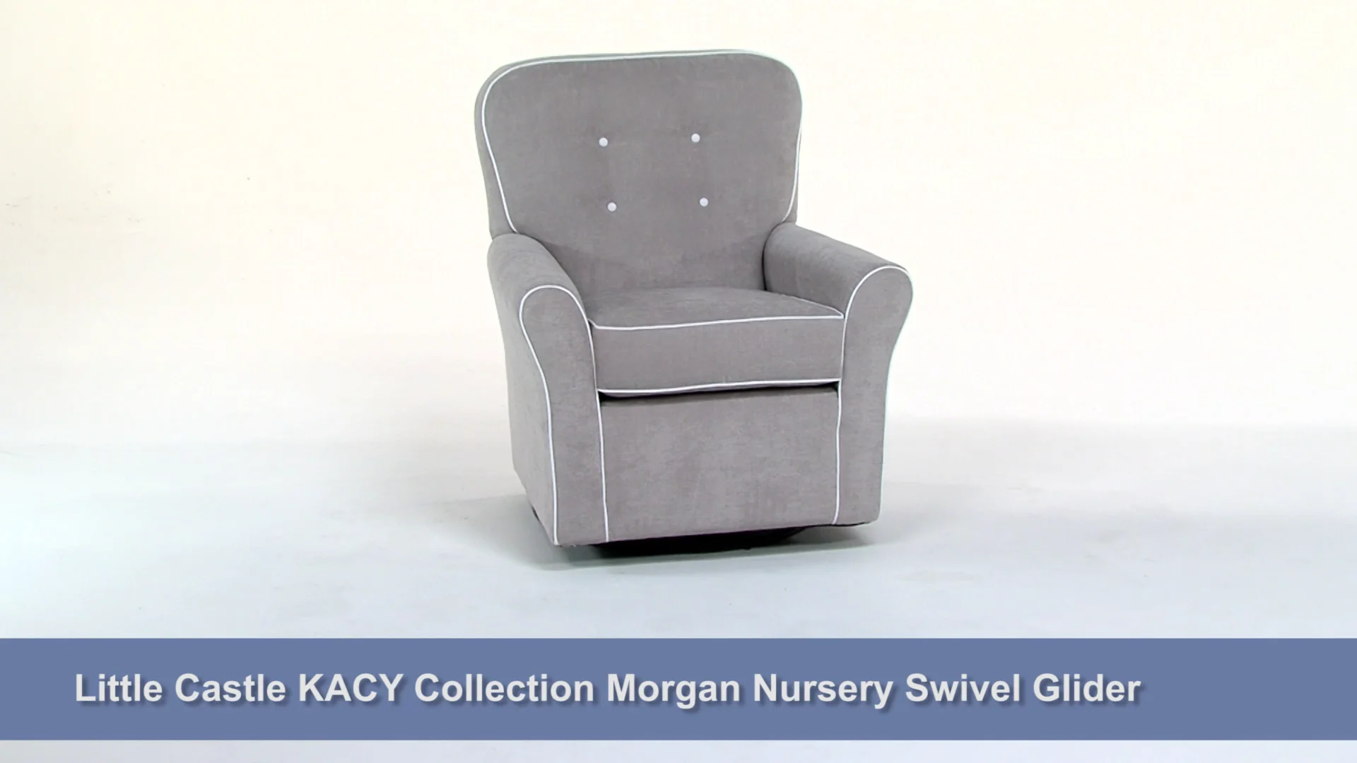 Morgan nursery store swivel glider