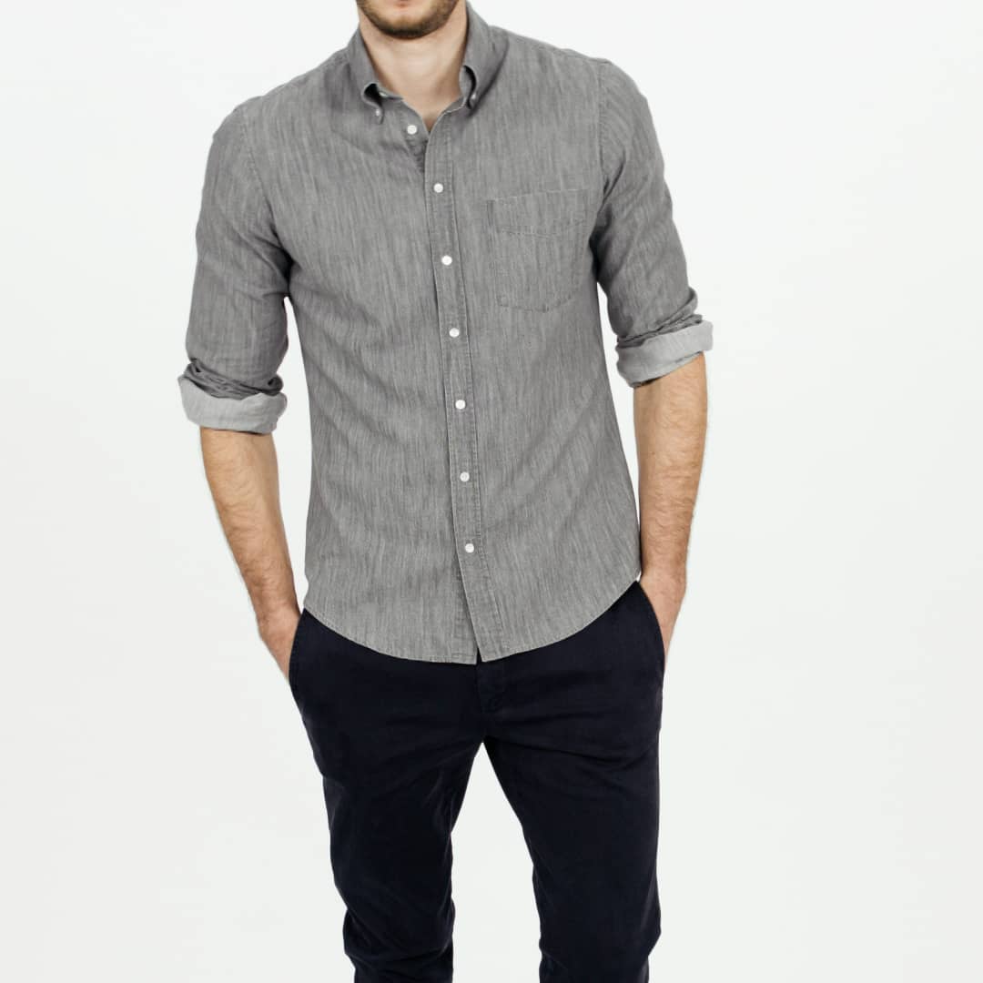 Men's Shirt Grey Denim on Vimeo