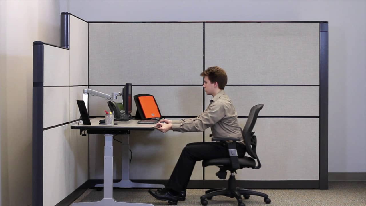 Workrite Ergonomics Sierra/Fundamentals Programmable Control Step 2, Setting Seated Height on