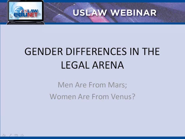 Men Are From Mars, Women Are From Venus – Language Differences in the Legal Arena Video