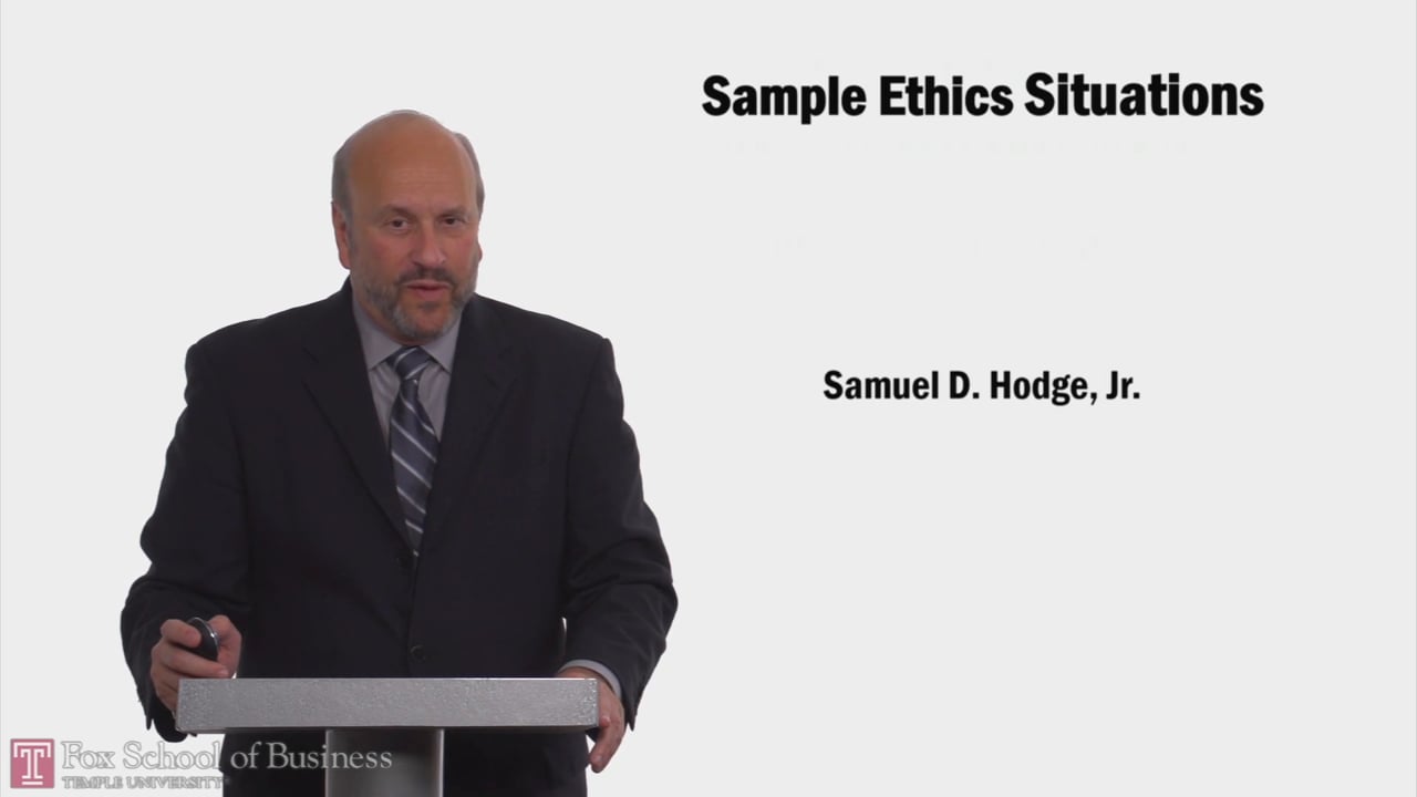 Sample Ethics Situation