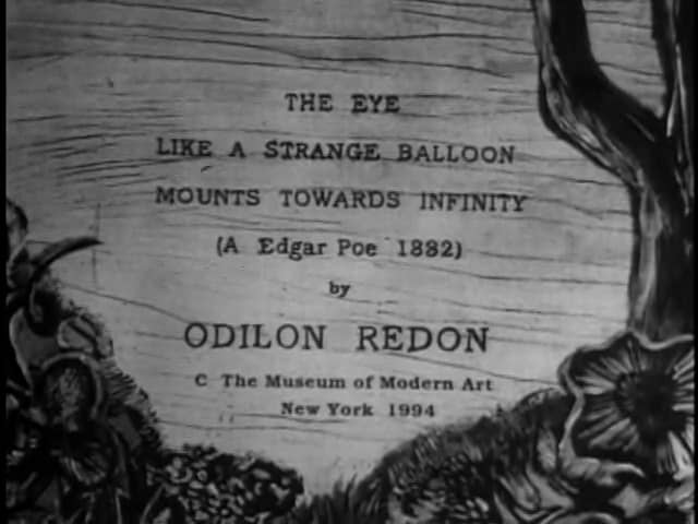 The Eye Like a Strange Balloon Mounts Toward Infinity (Odilon Redon) on ...