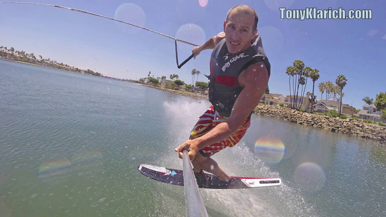 Slalom Ski 720 TICKTOCK LANDING. HO Freeride Water Ski Tricks. Hot