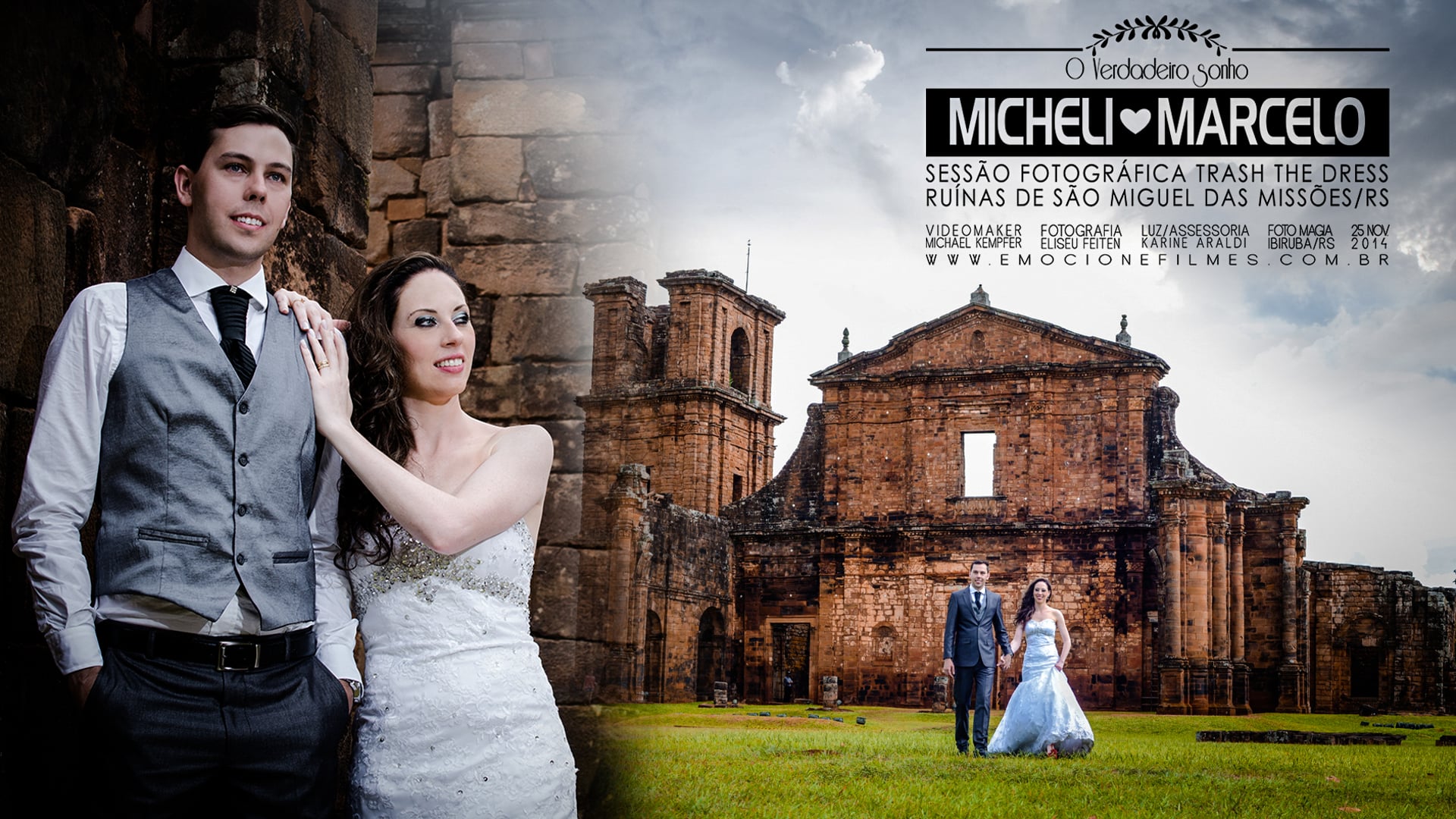 Ensaio Trash the Dress  Micheli e Marcelo