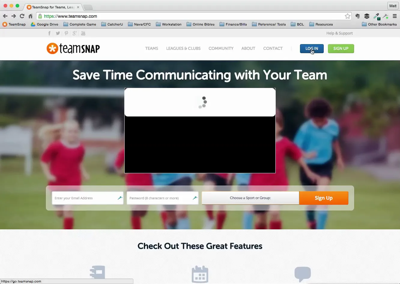 TeamSnap Demo Login on Vimeo