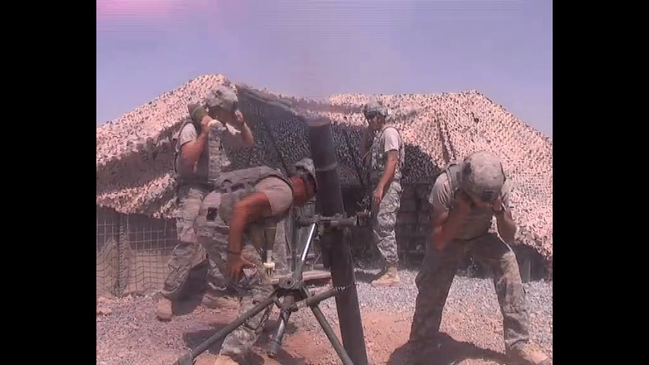 101st Airborne's Mortar Team at FOB Wilson, Kandahar September 2010