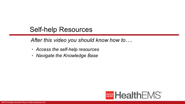 HealthEMS 1002 - Essentials - Self-Help Resources