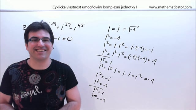 8. Cyklická vlastnost umocňování komplexní jednotky