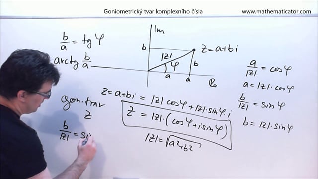 11. Goniometrický tvar komplexního čísla