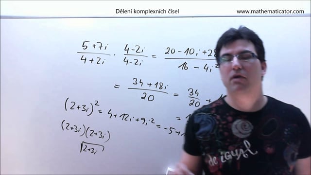 6. Dělení komplexních čísel