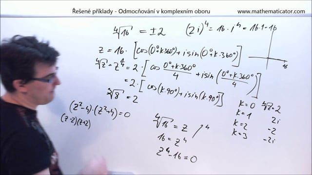 20. Řešené příklady - Odmocňování v komplexním oboru