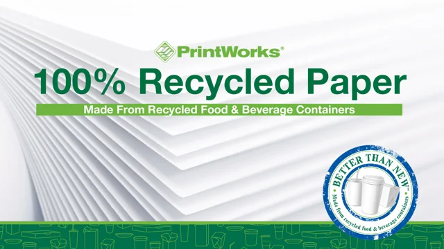 Sustainable Printing on 100% Recycled Paper