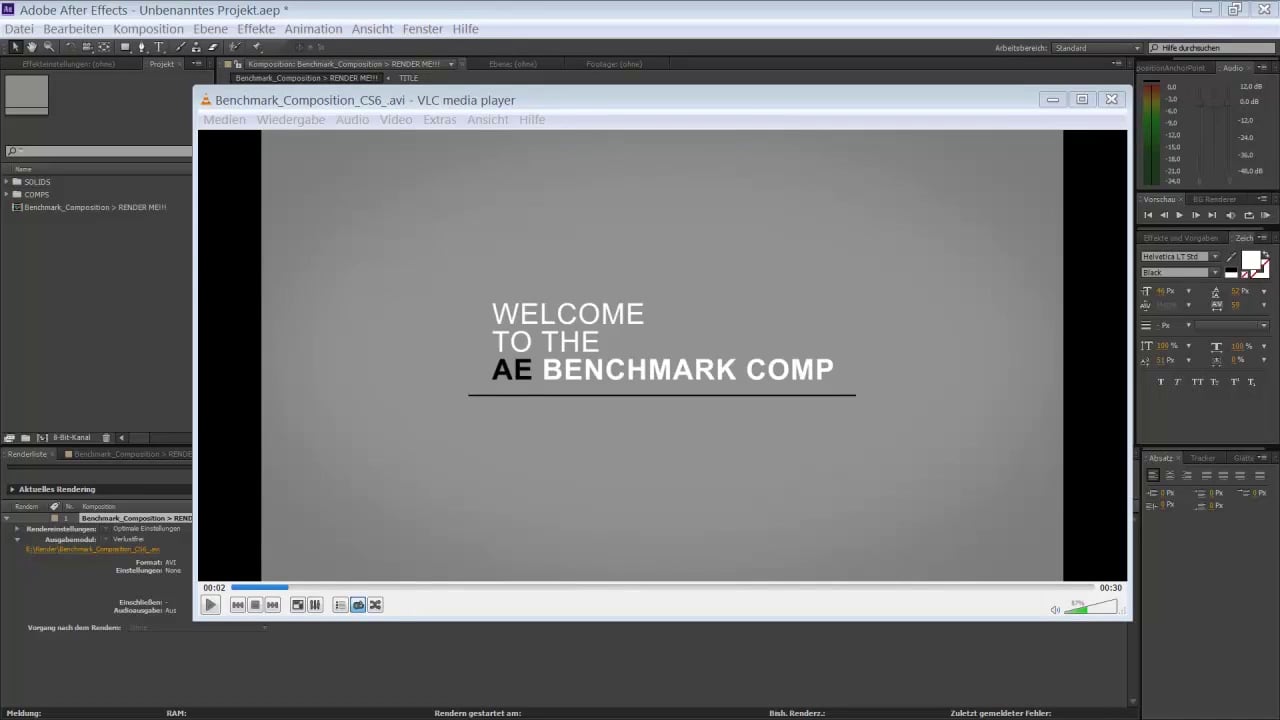 After Effects Performance Test File