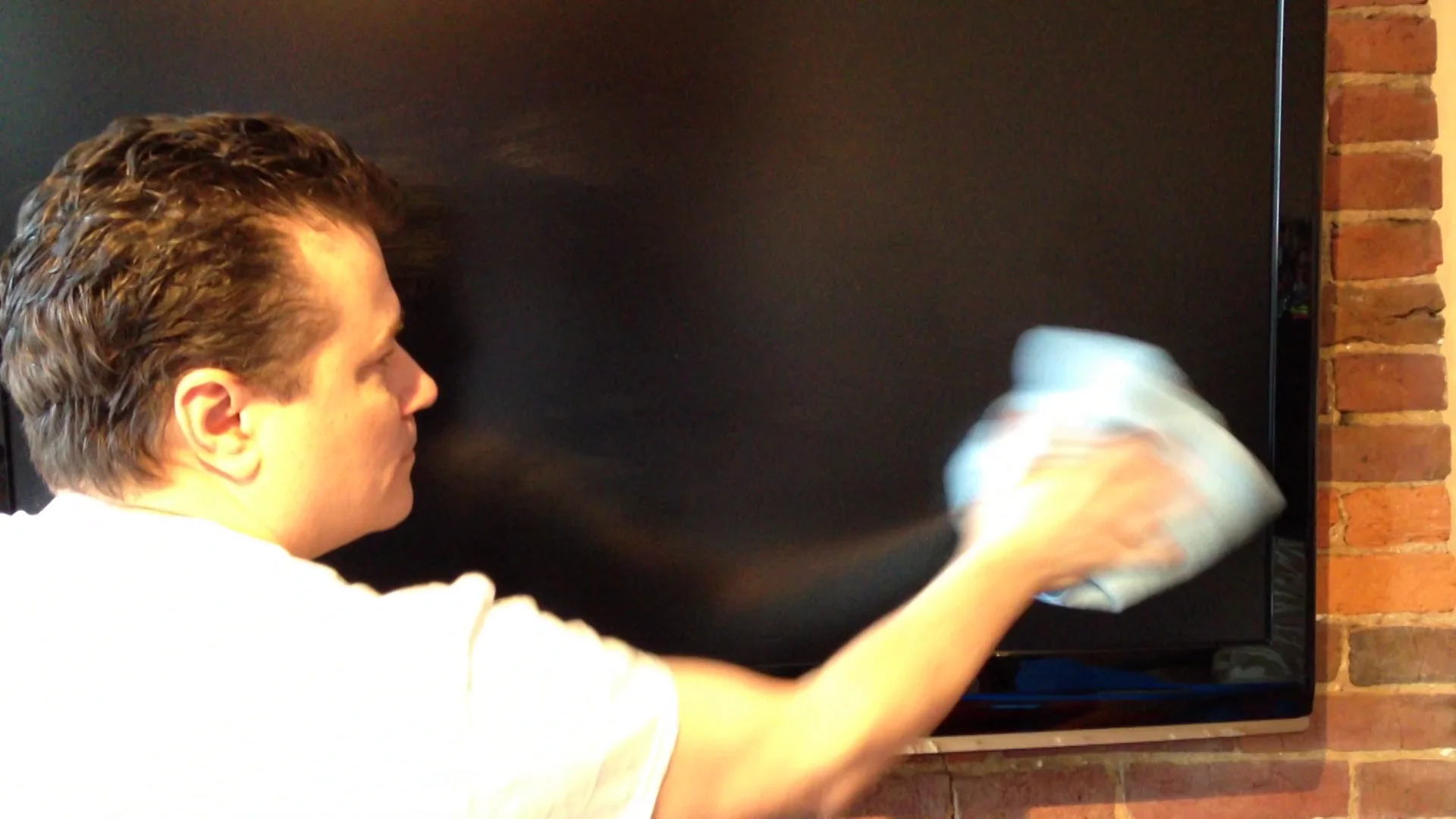 Milk on Samsung flat screen TV Flat Screen Clean™ Will Remove It !! 