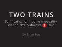 Two Trains - Sonification of Income Inequality on the NYC Subway