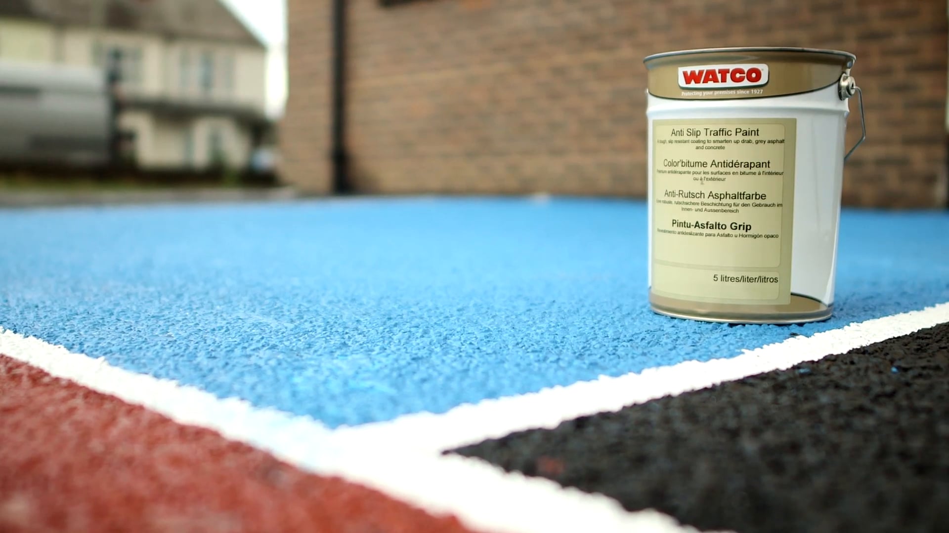 How to make asphalt and tarmac surfaces safe with Anti Slip Traffic Paint on Vimeo