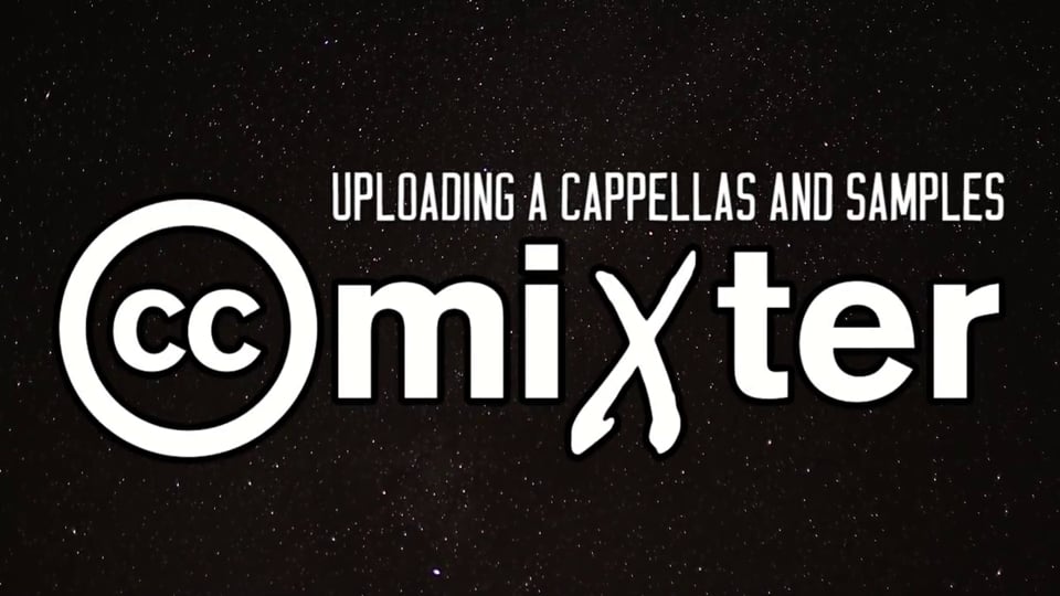 Uploading A Cappellas and Samples to ccMixter.org