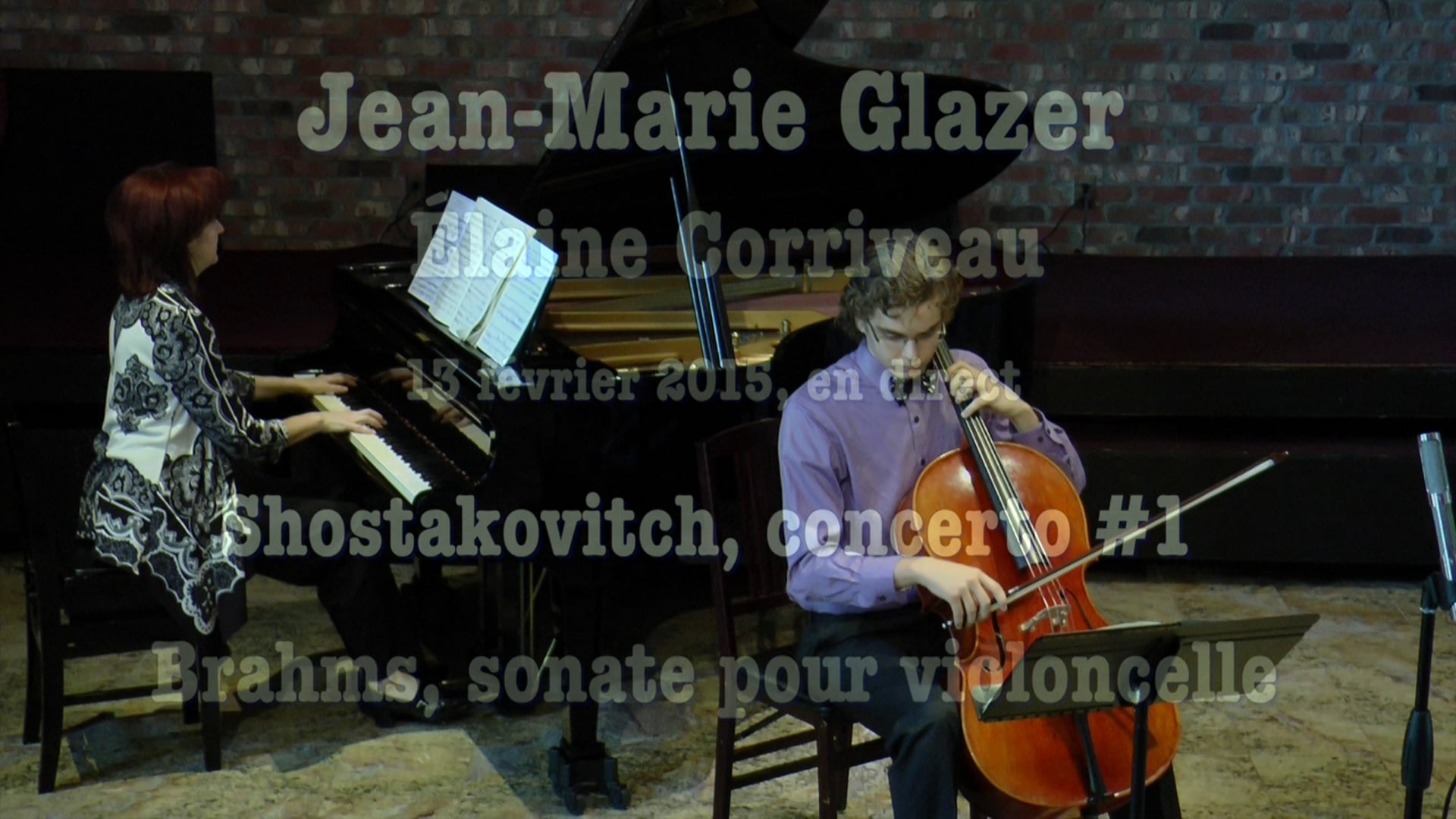 Jean-Marie Glazer, Concerto #1 violoncelle de Shostakovitch