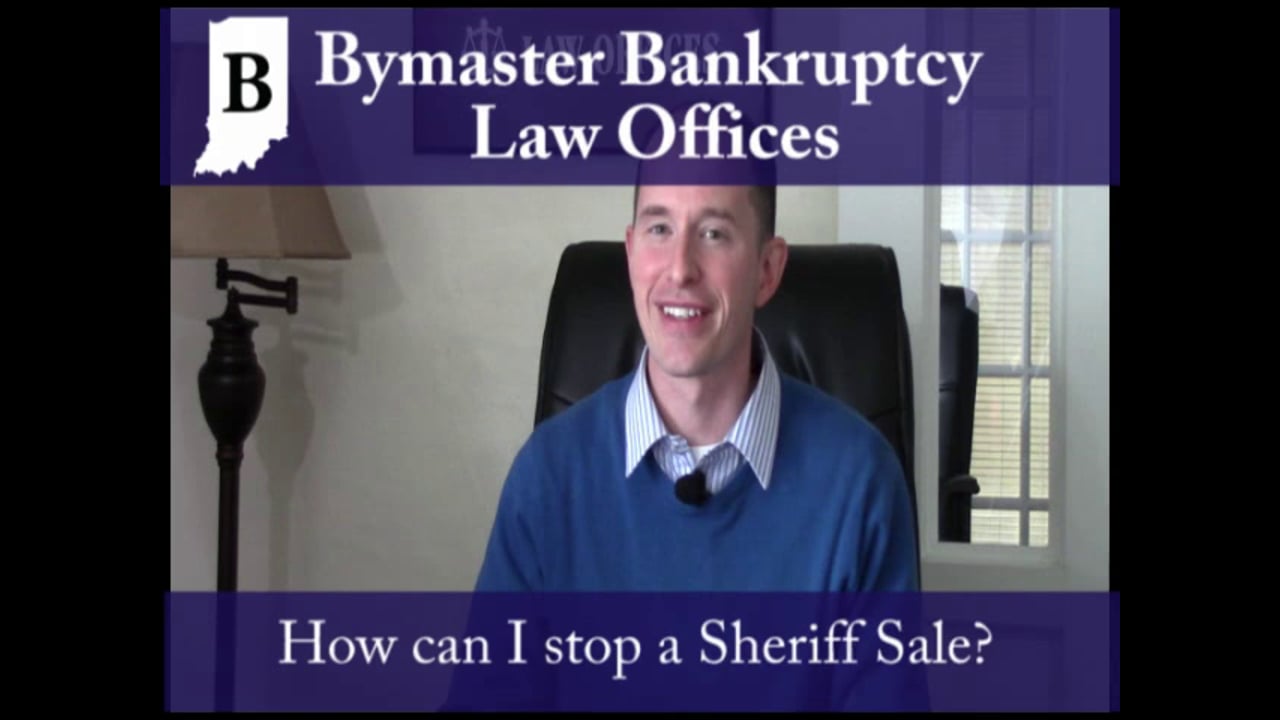 Can bankruptcy stop a sheriff sale?