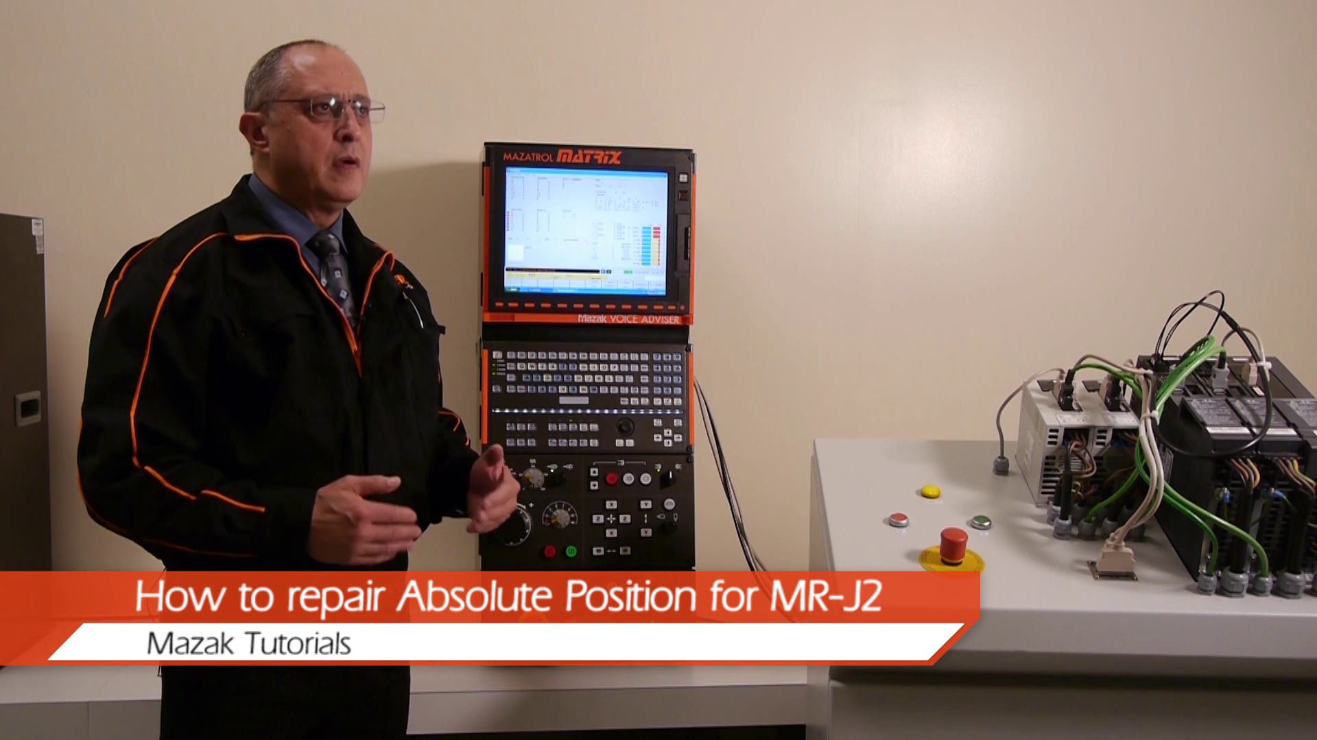 Mazak Customer Training How to Repair Absolute Position on MR J2 on Vimeo