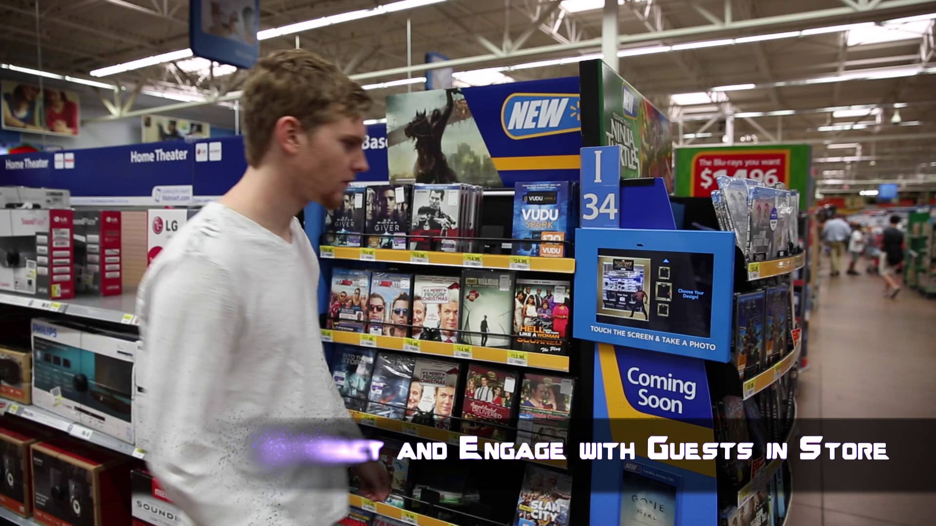 Interactive End Caps on the Walmart Entertainment Aisle on Vimeo