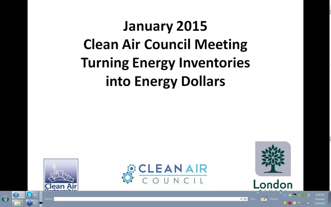 Jamie Skimming, City of London Turning Energy Inventories into Energy