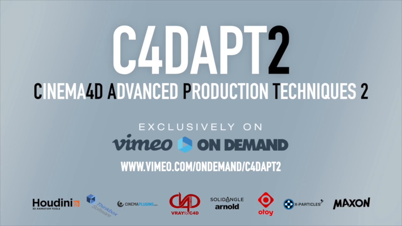 Watch Cinema4D Advanced Production Techniques 2 Online Vimeo On Demand on Vimeo