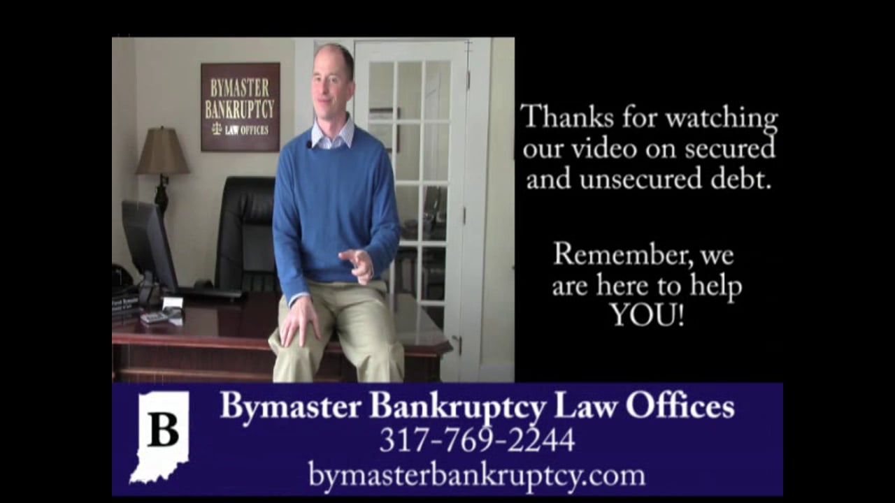 What is the difference between secured and unsecured debt?