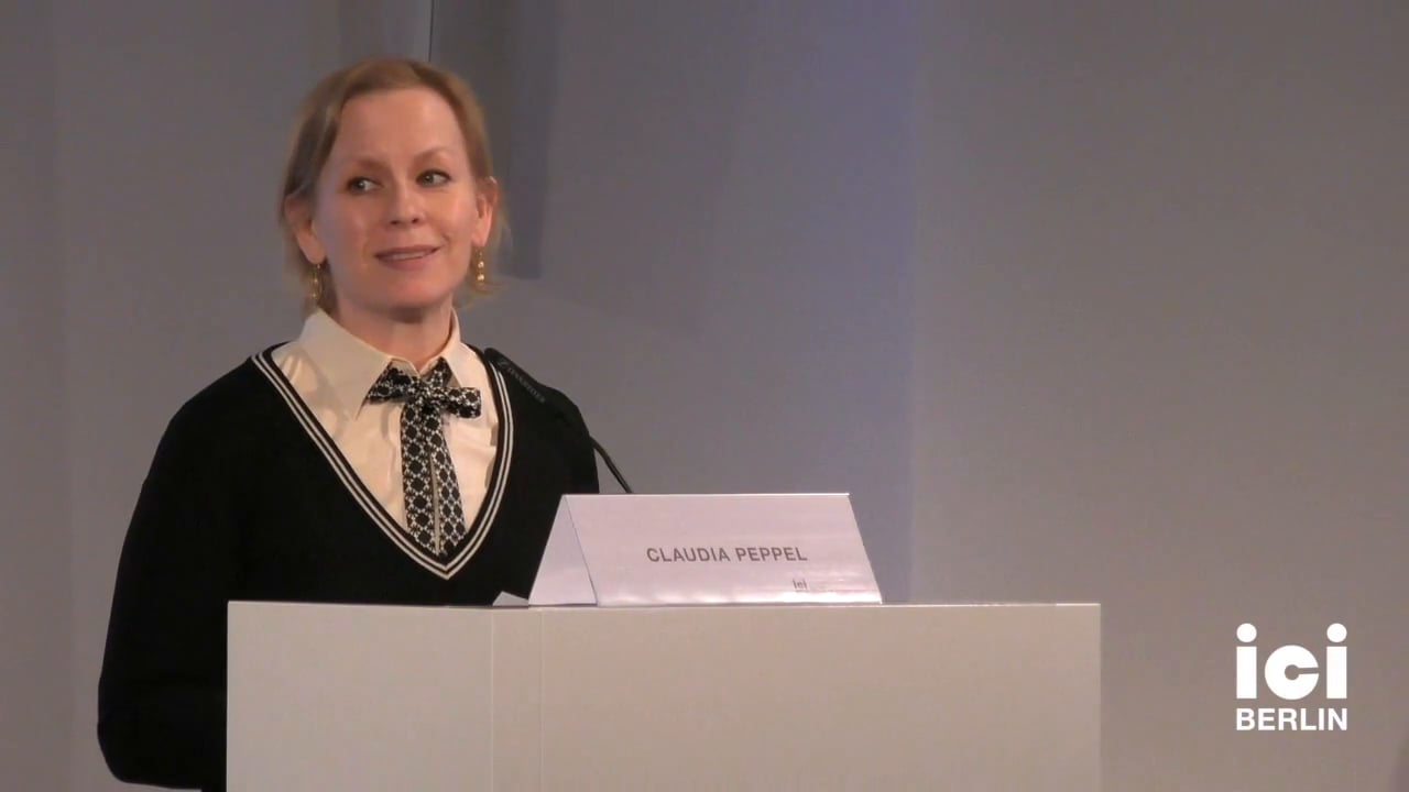 Introduction by Claudia Peppel [Part 1, 1]