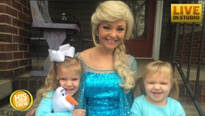 Princess Elsa Surprises Two of Her Biggest Little Fans