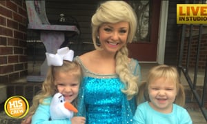 Princess Elsa Surprises Two of Her Biggest Little Fans