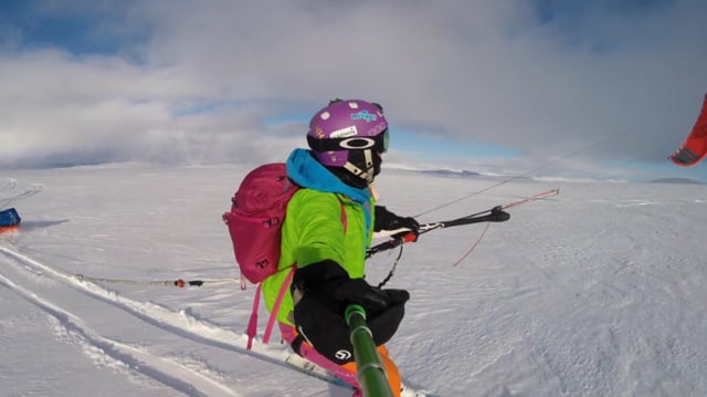 Solo Snowkite Camping Trip