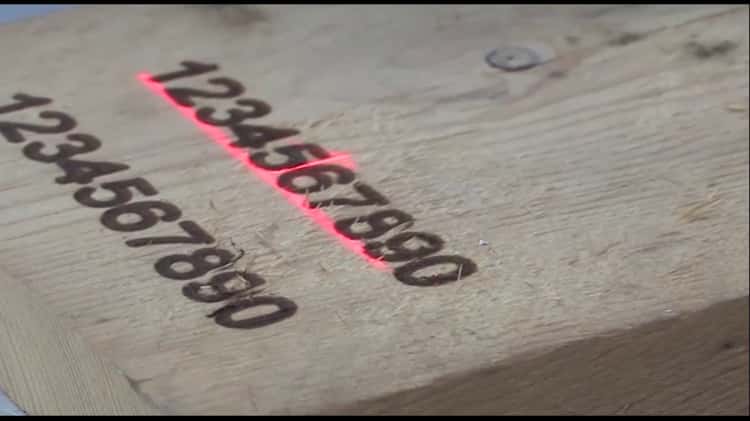Lasit - CO2 marcatura su legno - marking on wood with CO2 laser