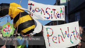 Flash mob choir in Penzance as part of the Transition Penwith Roadshow 2015