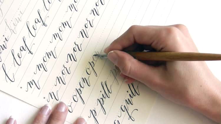 Tips for Writing with an Oblique Calligraphy Pen on Vimeo