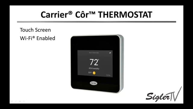 Cor Thermostat - Accessing Advanced Settings