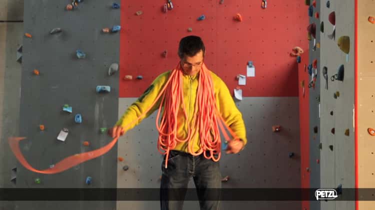 How to coil a rock climbing rope 