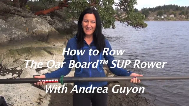 Oar Board® Fitness Row 12′ SUP Standup Paddle Board Rower Combo