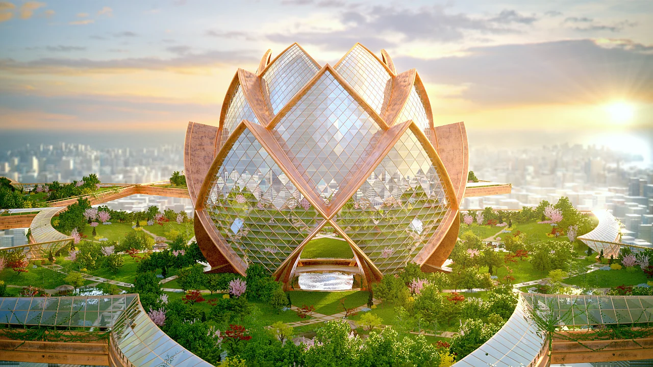 ニューヨークの空に広がる未来空中都市計画「City in the sky ニューヨークの空に広がる未来空中都市計画「City in the sky