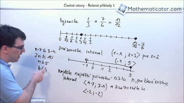 Číselné obory - řešené příklady 1