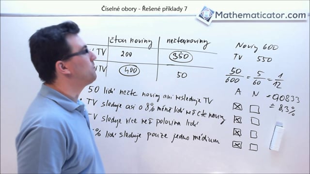 Číselné obory - řešené příklady 7