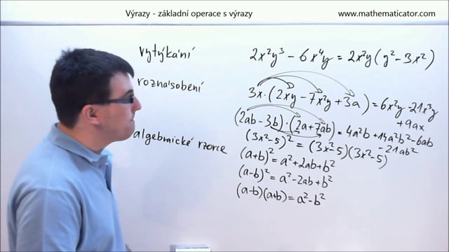 Výrazy - základní operace s výrazy